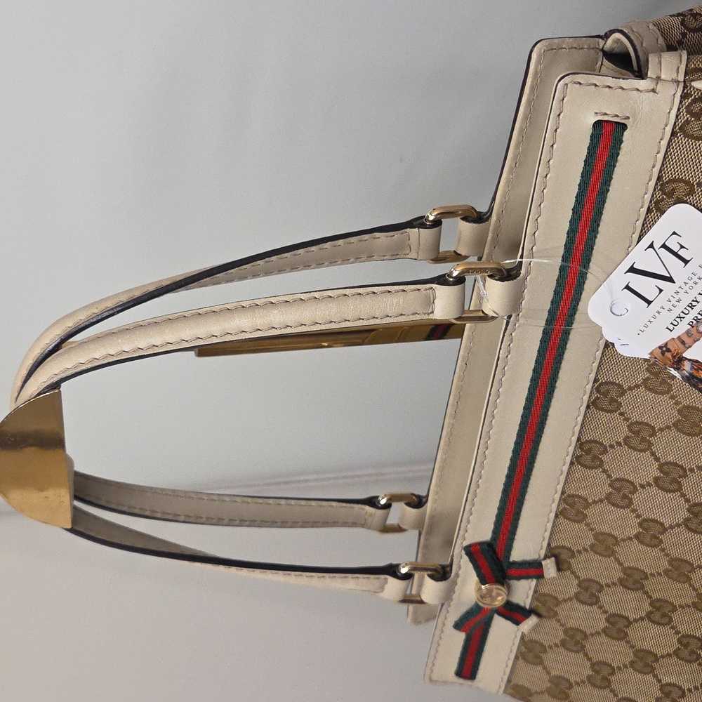GUCCI vintage 2009 Web Bow Tote, ltd production, excellent collectable condition - Picture 8 of 17